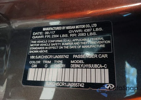 2018 Infiniti Qx30 Premium из США, поврежденный, VIN SJKCH5CR1JA055742